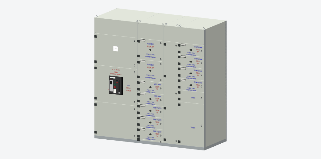 3D assembly view captured from Nabkil Switchgear Studio